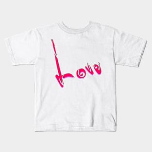 Love feeling tshirt design Kids T-Shirt